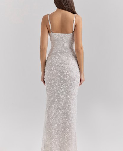 Magnolia Cowl Dress - Pearl Ivory